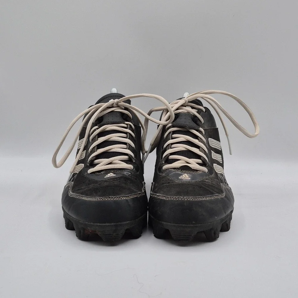 Adidas Baseball Cleats Shoes Mens Size 9 Black Low Top Molded Spikes‎ G67489